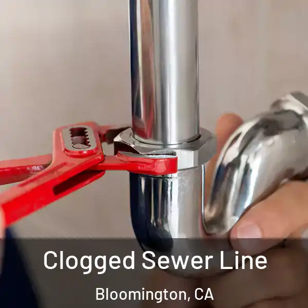  Clogged Sewer Line Bloomington, CA