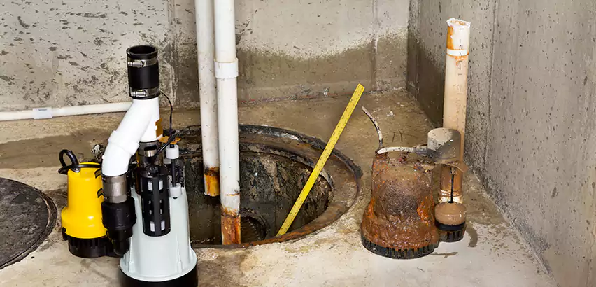 Installing Sump Pump in Finished Basement in Bloomington, CA