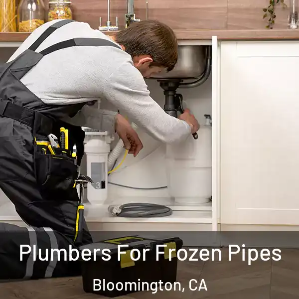  Plumbers For Frozen Pipes Bloomington, CA